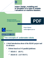 REMO Project: Design, Modelling and Hydrodynamic Simulation of A Robot of Variable Geometry For Actuations On Maritime Disasters