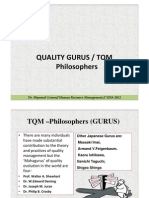 Quality Gurus / TQM Philosophers: Chapter 2