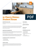 91 Cherry Hinton - Student House: Description of Local Area Type of Rooms