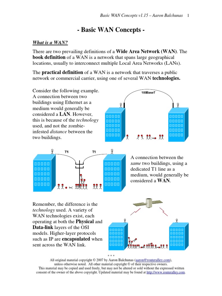 Basic WAN Concepts - : What Is A WAN? | PDF | Business