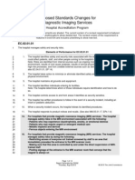 The Joint Commission - Proposed Standards Changes For Diagnostic Imaging Services