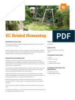 EC Bristol Homestay: Description of Local Area Type of Rooms