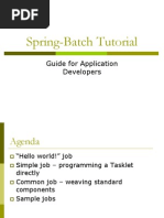 Spring-Batch Tutorial: Guide For Application Developers