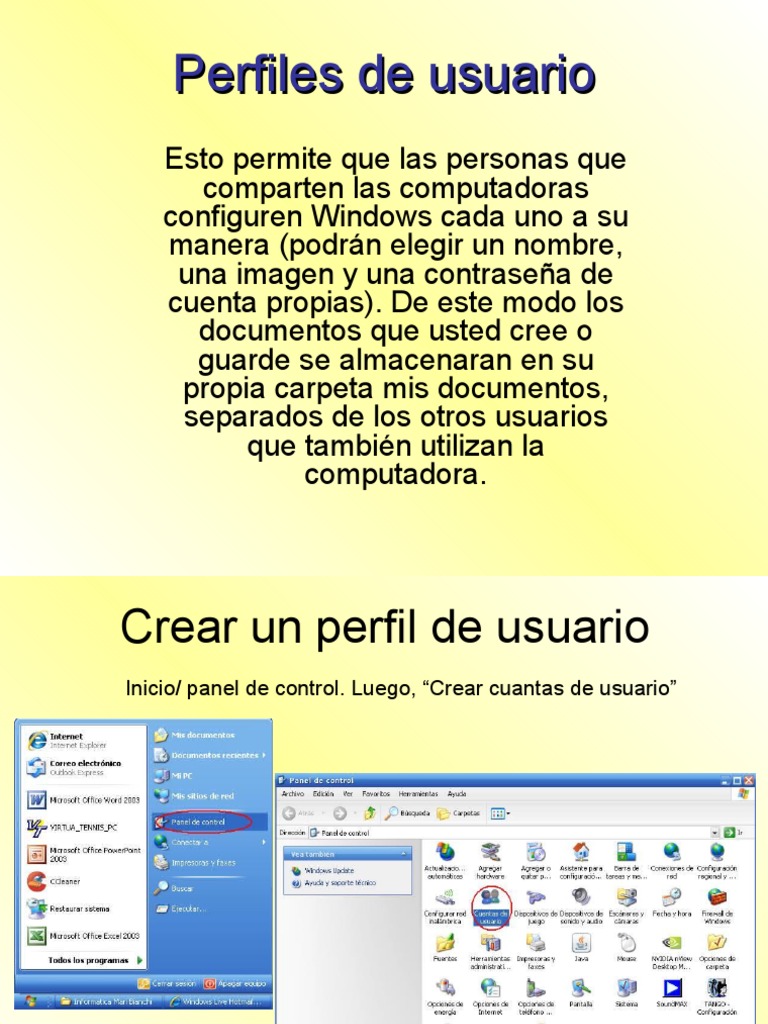 Creación de Perfiles de Usuario en Windows | PDF | Usuario (informática ...