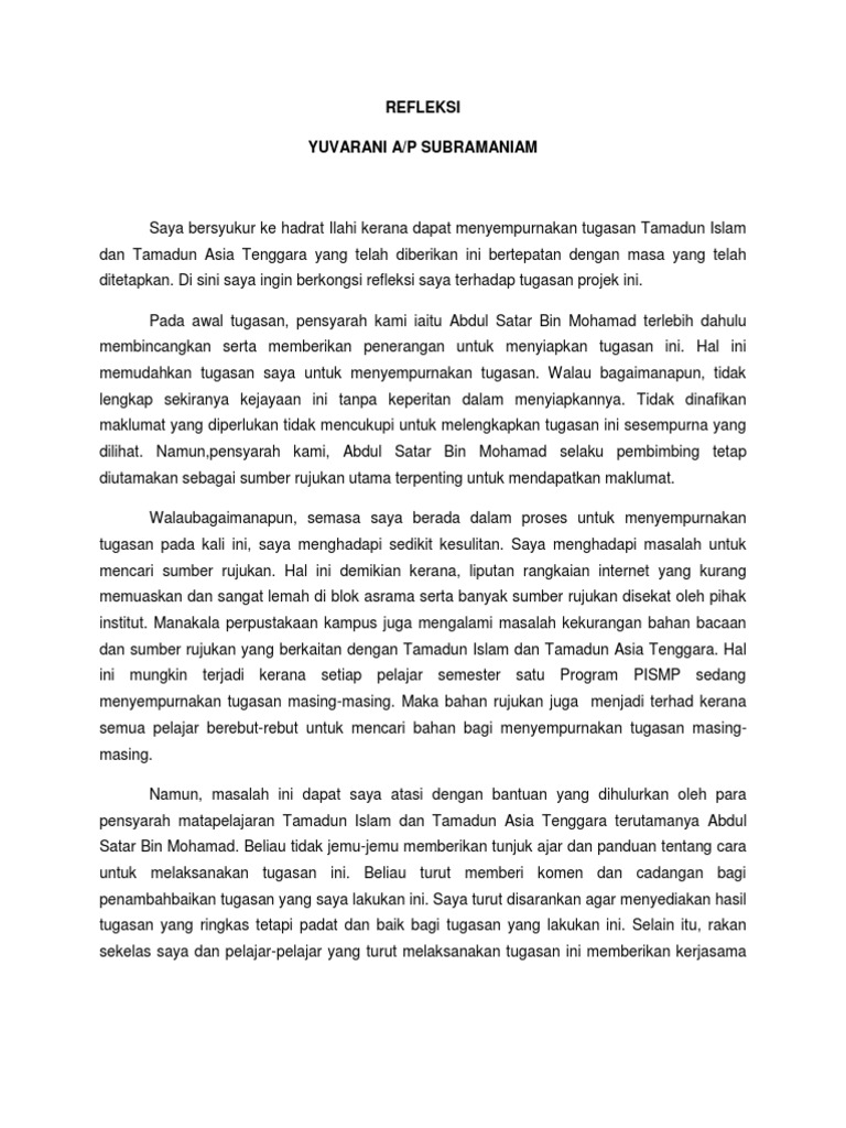 Refleksi Titas  PDF