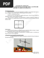 Determinarea Coeficientului de Frecare La Alunecare Dintre Un Corp Si o Suprafata