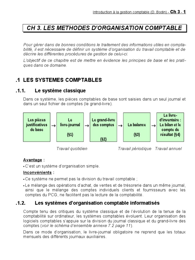 Les Journaux Auxiliaires De Comptabilite Pdf