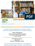 NYC DOE Teacher Preparation Program Presentation August 2013