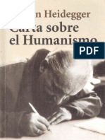 Carta Sobre El Humanismo. Heidegger