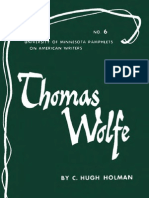 (C. Hugh Holman) Thomas Wolfe