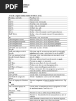 0 0 Windows 7 Atalhos