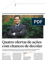 Reportagem do Presidente do MZ Group veiculada no Jornal Brasil Econômico em 18/05/2013