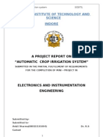 Project Report On Automatic Crop Irrigation System