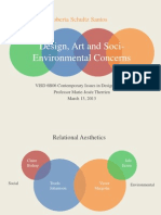 Design, Art and Soci-Environmental Concerns: Roberta Schultz Santos