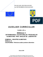 Determinarea Falsificarilor Produselor Alimentare Prin Analize de Laborator