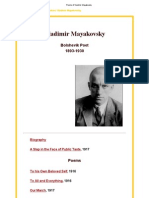 Poems of Vladimir Mayakovsky