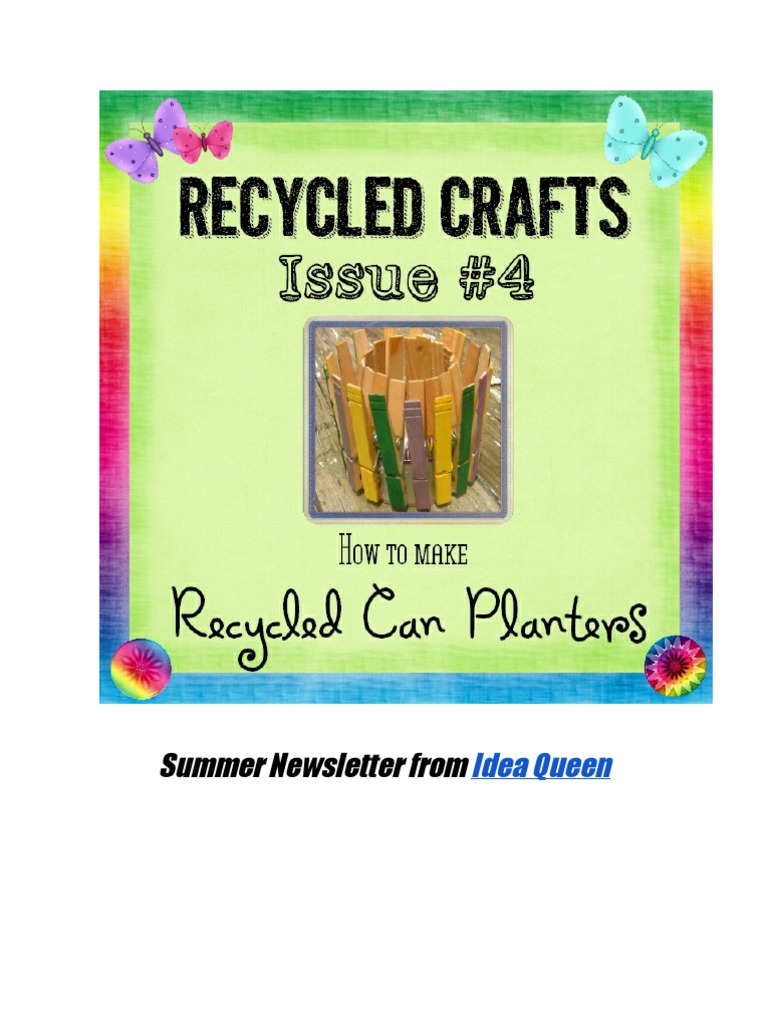 Recycled Crafts Issue #4 | PDF | Paint | Nature