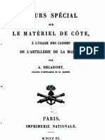 Cours Special Sur Le Materiel de Côte (France 1890)