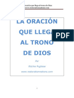 La Oracion Que Llega Al Trono de Dios