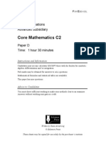 Core Mathematics C2: GCE Examinations Advanced Subsidiary
