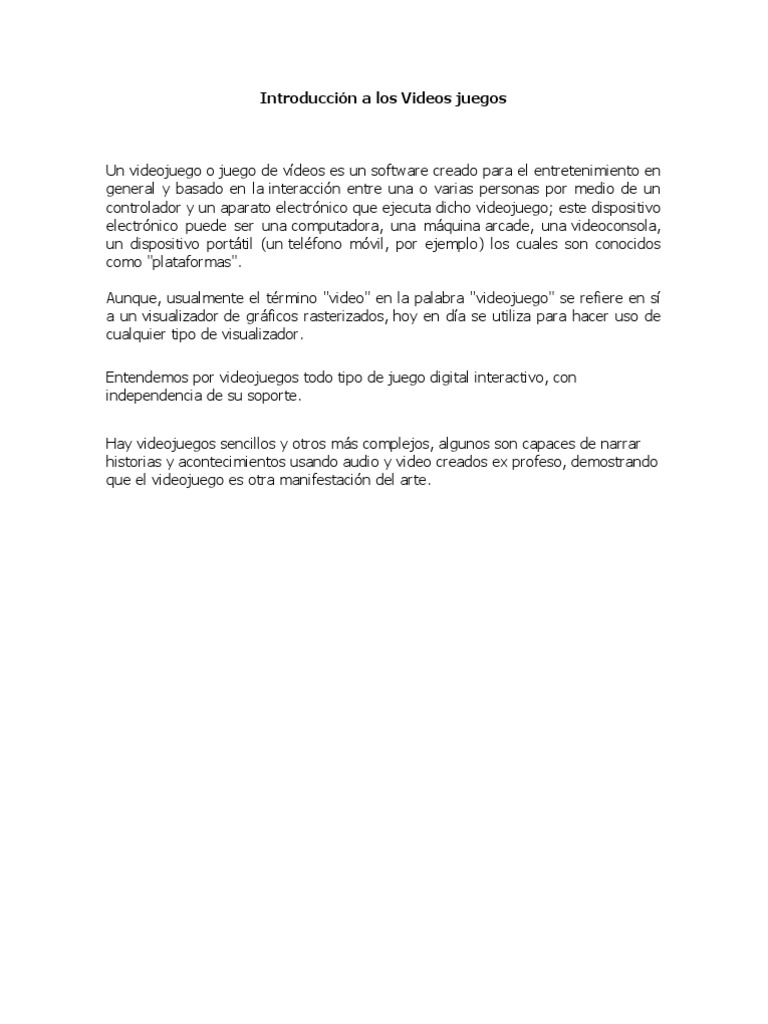 Introducción A Los Videos Juegos PDF Videojuegos Nintendo