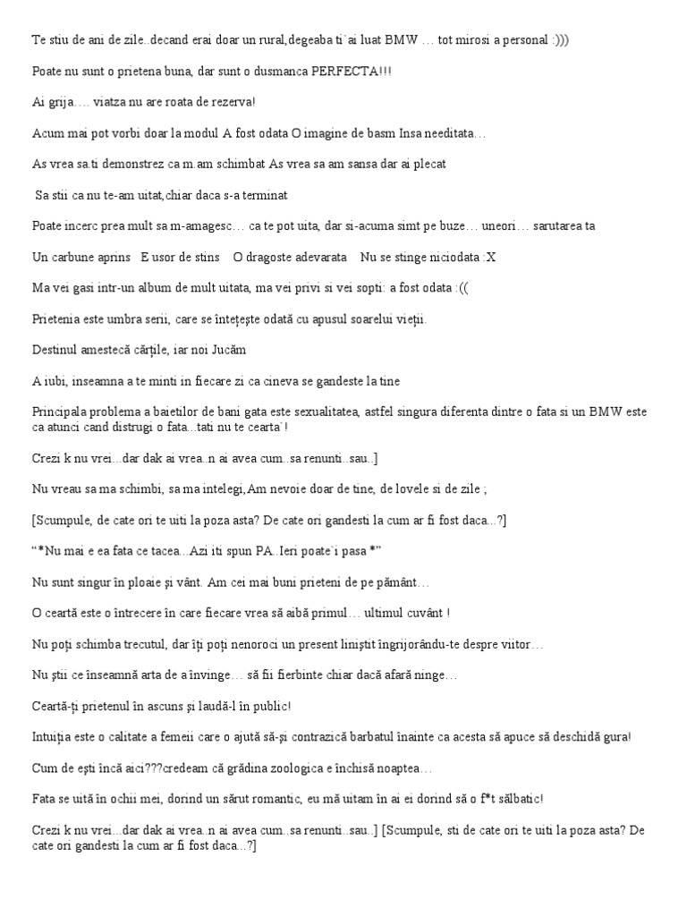 Te Stiu De Ani De Zile