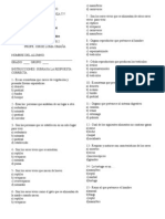 Biología Examen de Diagnóstico