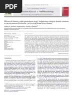 Download Efficacy of chlorine acidic electrolyzed water and aqueous chlorine dioxide solutions to decontaminate Escherichia coli O157H7 from lettuce leaves by Carolina SN16082972 doc pdf