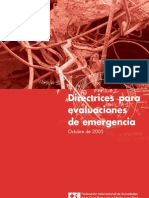 Directrices para Evaluaciones de Emergencia Cruz Roja