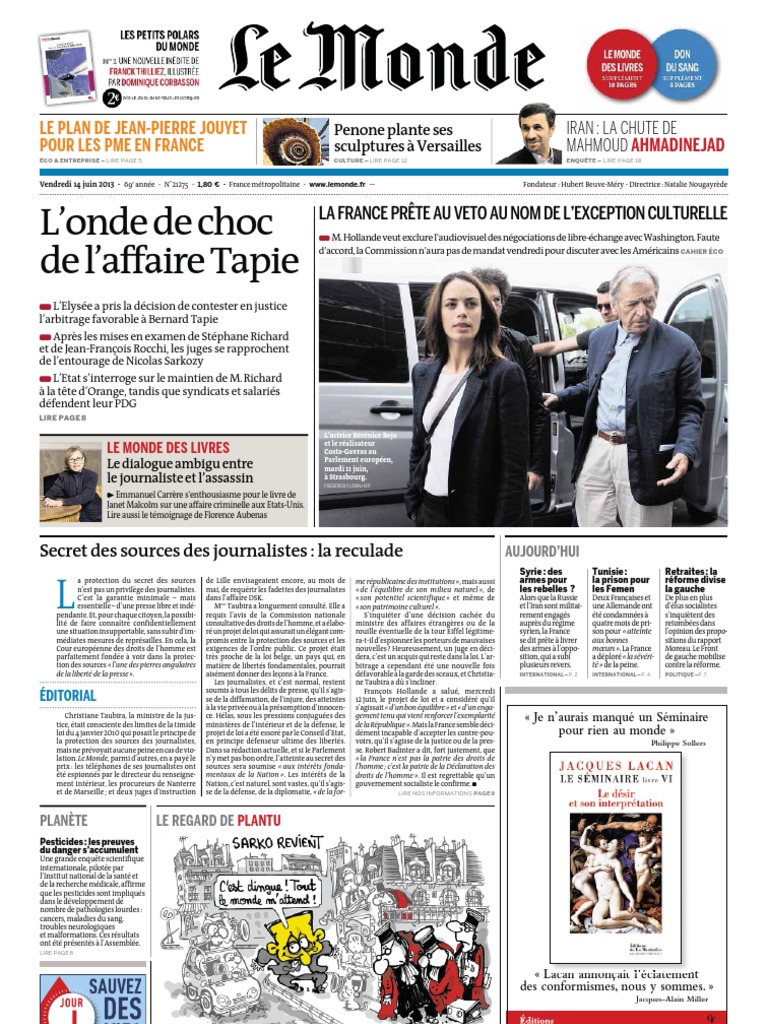 Le Monde newspaper Armée syrienne libre Edward Snowden