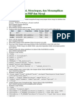 Download Tutorial Upload Menyimpan dan Menampilkan Gambar dengan PHP dan Mysql by Aditya Kurniawan SN160849373 doc pdf