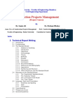 Project Course - Technical Report Writing