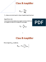 Class B Amplifier: Output Power (Ac)