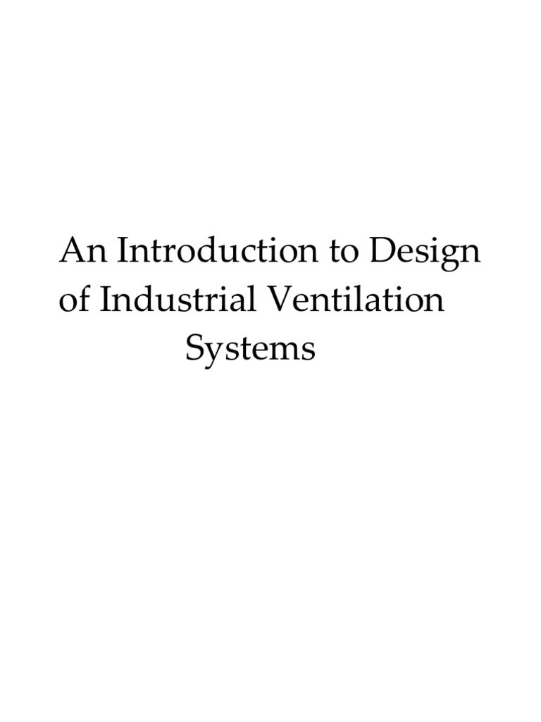 Picture of Introduction To Industrial Ventilation System Design | PDF | Duct (Flow ...