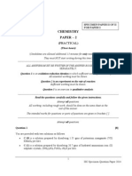 Chemistry Paper 2 II of II