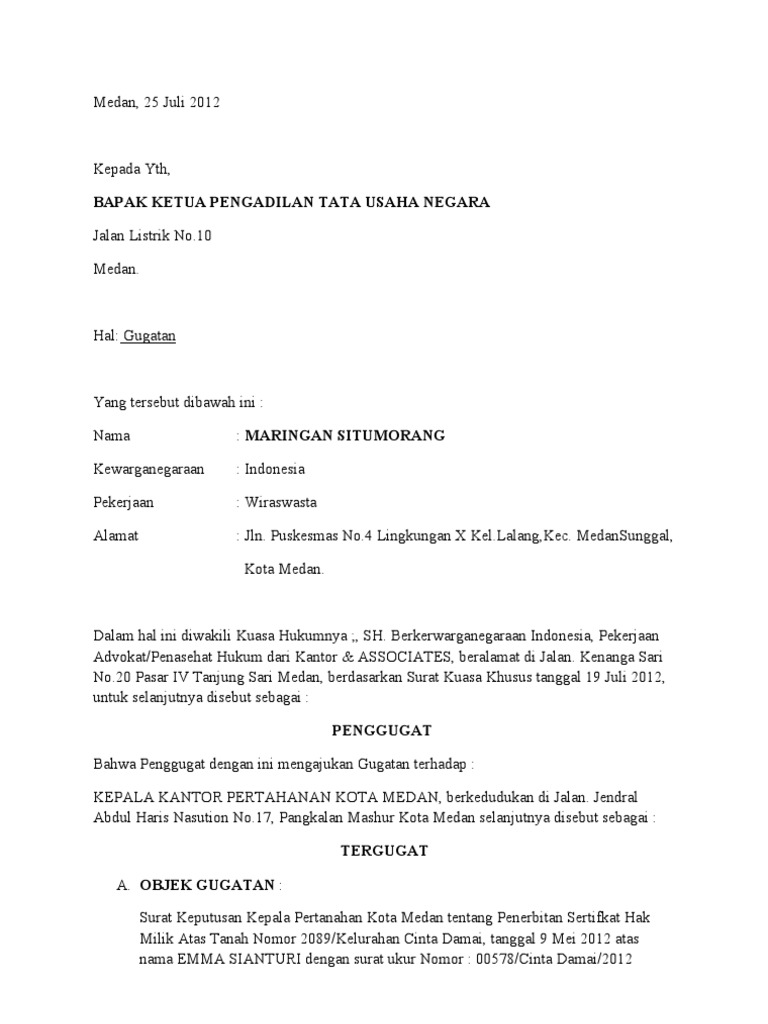 Ptun Gugatan Pdf