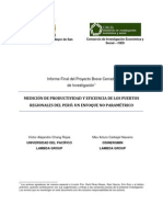 Medicion de Productividad y Eficiencia de Los Puertos