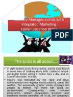 cad bury manages a crisis withintegratedmarketing communication