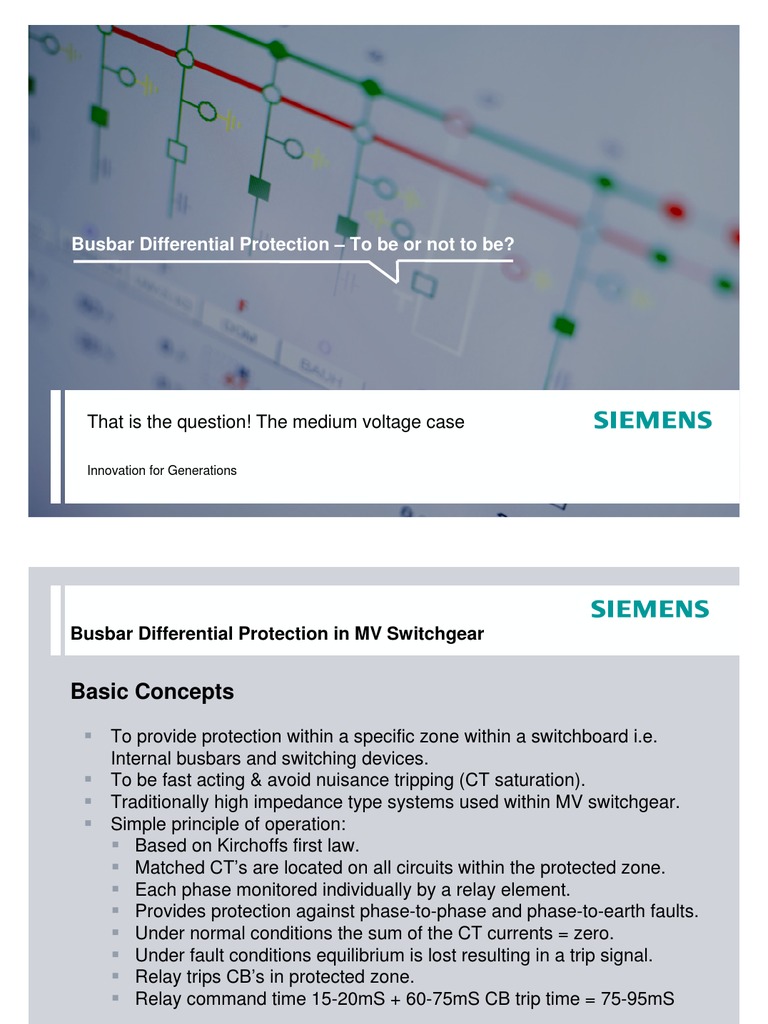 Busbar Differential Protection | PDF | Insulator (Electricity) | Relay