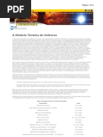 História Térmica do Universo