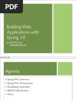 Building Web Applications With Spring 3.0: by Bob Mccune