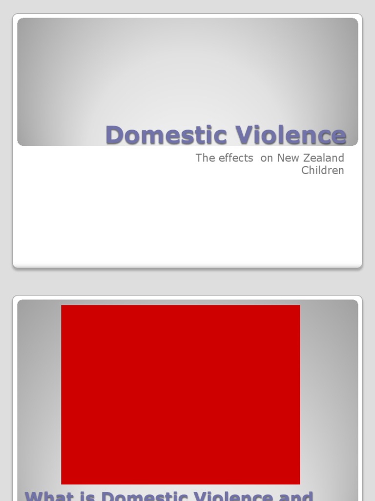 Impact of Domestic Violence on NZ Children | PDF | Domestic Violence ...