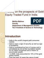 A Study On The Prospects of Gold Equity