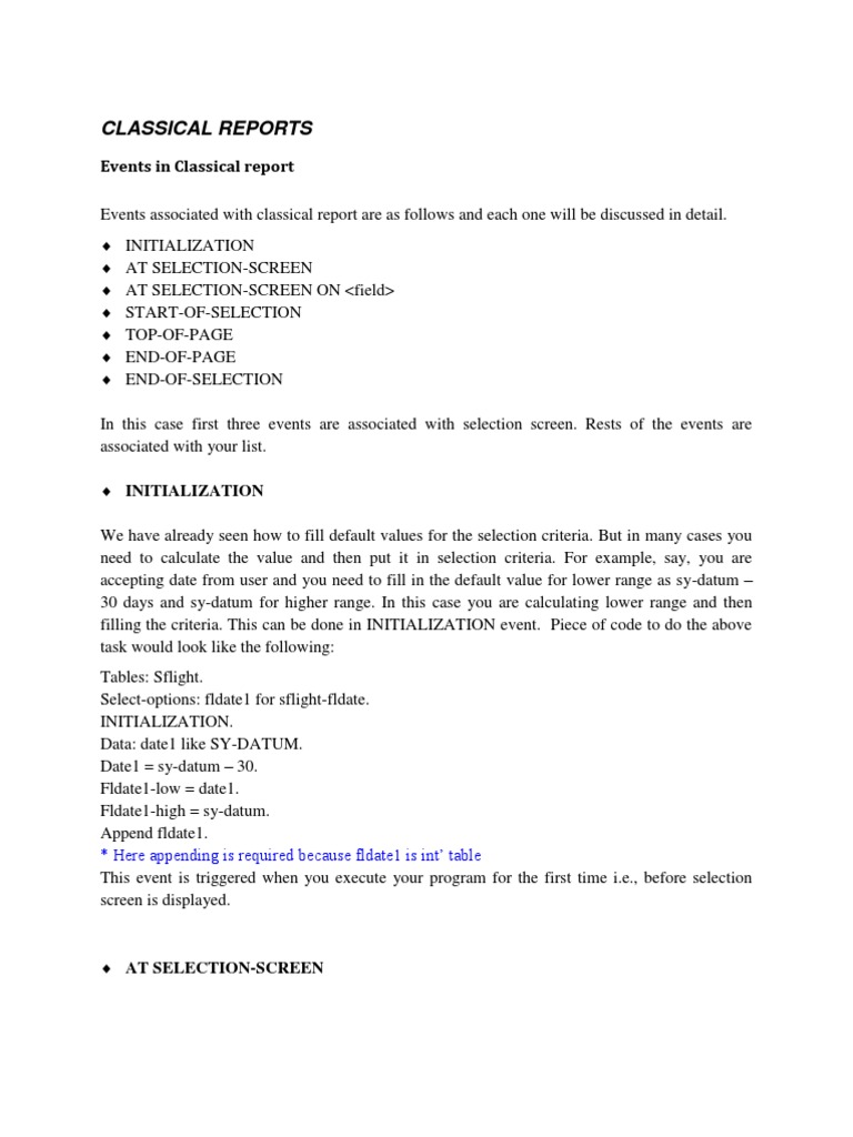 Classical Reports: Events in Classical Report | Download Free PDF ...
