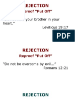 Reproof "Put Off": "Do Not Hate Your Brother in Your Heart." Leviticus 19:17