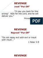 Reproof "Put Off"