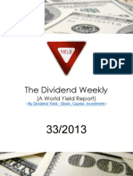 Dividend Weekly 33 - 2013