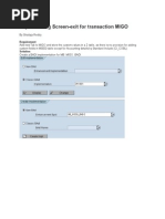 Implementing Custom Fields in MIGO | PDF