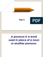 PNP - Yr 5 Unit 1 - Personal Pronouns