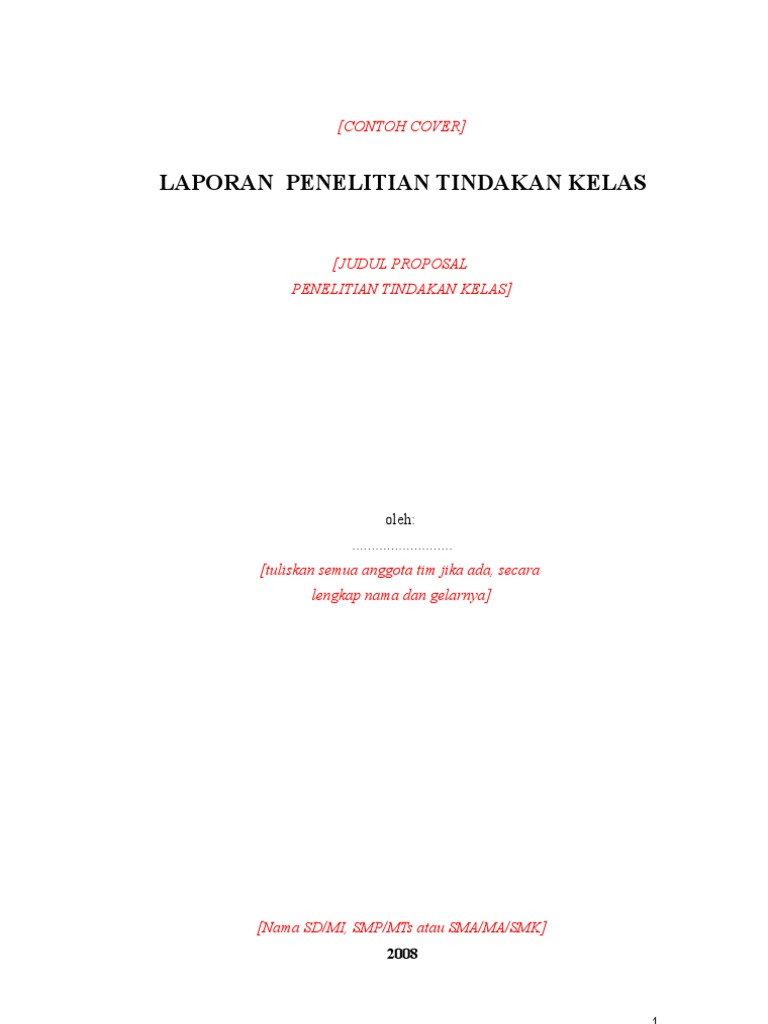 Format Laporan Ptk